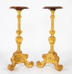 Pair of George I Carved and Gilded Pedestals - 3275236