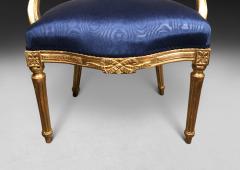 Pair of George III Giltwood Salon Armchairs - 4308874