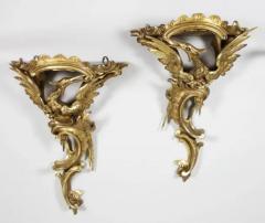 Pair of George III Giltwood Wall Brackets - 4128891