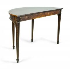 Pair of George III Mahogany Demilune Consoles - 4169784
