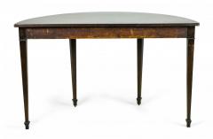 Pair of George III Mahogany Demilune Consoles - 4169785