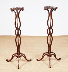 Pair of George III Mahogany Torcheres - 3921247