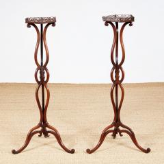 Pair of George III Mahogany Torcheres - 3921248