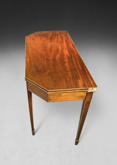 Pair of George III Period Mahogany Card and Tea Tables - 4478382