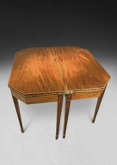 Pair of George III Period Mahogany Card and Tea Tables - 4478383