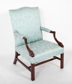 Pair of George III Period Mahogany Gainsboro Armchairs - 2915520