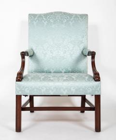 Pair of George III Period Mahogany Gainsboro Armchairs - 2915521