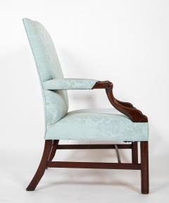 Pair of George III Period Mahogany Gainsboro Armchairs - 3077551