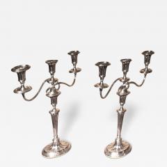 Pair of George III Period Old Sheffield Plate Candelabra - 4319372