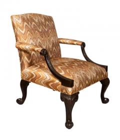 Pair of George III Style Mahogany Armchairs - 4134224