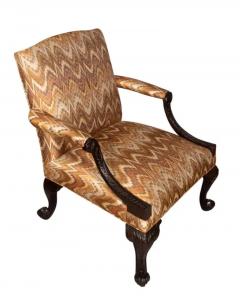 Pair of George III Style Mahogany Armchairs - 4134233