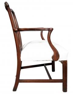 Pair of George III Style Mahogany Armchairs - 4723438
