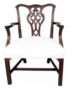 Pair of George III Style Mahogany Armchairs - 4723441