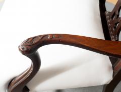 Pair of George III Style Mahogany Armchairs - 4723442
