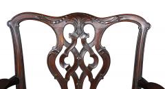 Pair of George III Style Mahogany Armchairs - 4723447