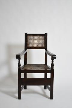 Pair of George III style armchairs XIXth c  - 4464397