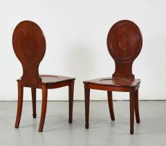 Pair of Georgian Chippendale Hall Chairs - 2871953