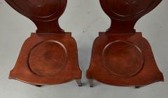 Pair of Georgian Chippendale Hall Chairs - 2871957