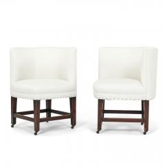 Pair of Georgian Corner Chairs on Casters - 3325991