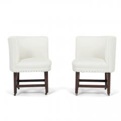 Pair of Georgian Corner Chairs on Casters - 3325996