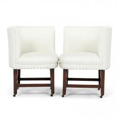 Pair of Georgian Corner Chairs on Casters - 3325997