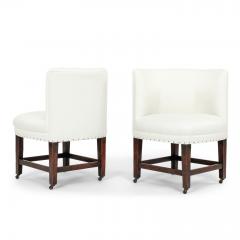 Pair of Georgian Corner Chairs on Casters - 3325998
