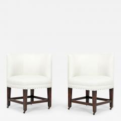 Pair of Georgian Corner Chairs on Casters - 3331291