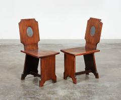 Pair of Georgian Hall Chairs - 3785882