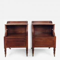 Pair of Georgian Mahogany Bedside Commodes England circa 1815 - 3706472