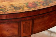 Pair of Georgian Painted Satinwood Card Tables - 2811673