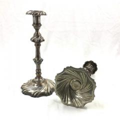 Pair of Georgian Silvered Candlesticks - 2152858