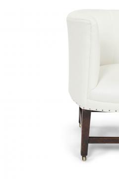 Pair of Georgian Slipper Chairs on Casters - 4343968