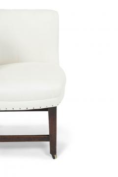 Pair of Georgian Slipper Chairs on Casters - 4343971