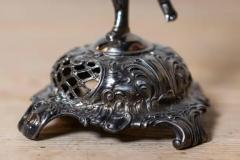 Pair of German Late 19th Century Jugendstil Silver Plated WMF Cherub Candelabras - 3660728
