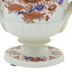 Pair of German Lowenstaff Floral Porcelain Urns - 4650480