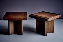 Pair of German Studio Oak Side Tables - 4146830