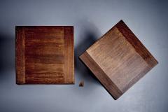 Pair of German Studio Oak Side Tables - 4146831