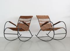 Pair of German Wicker Rocking Chairs - 420982
