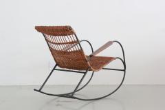 Pair of German Wicker Rocking Chairs - 420984