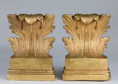 Pair of Gilded Acanthus Leaf Bookends - 261695