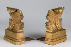 Pair of Gilded Acanthus Leaf Bookends - 261696