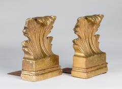 Pair of Gilded Acanthus Leaf Bookends - 261697