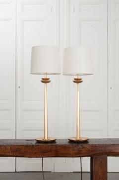 Pair of Gilt Beaumont Buffet Lamps