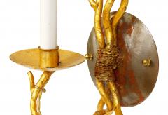 Pair of Gilt Faux Coral Sconces - 1099945