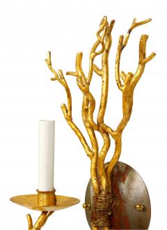 Pair of Gilt Faux Coral Sconces - 1099946