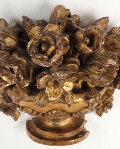 Pair of Giltwood Floral Urn Plaques France 19th century - 3929695