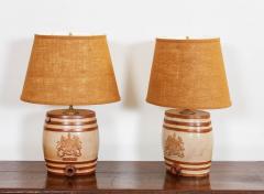 Pair of Gin Barrel Lamps - 3314533