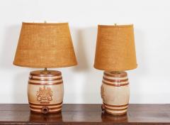 Pair of Gin Barrel Lamps - 3314534