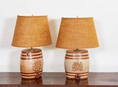 Pair of Gin Barrel Lamps - 3314536