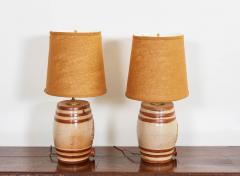 Pair of Gin Barrel Lamps - 3314542